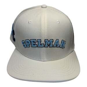 Pro Standard Spelman College Arch Logo Snapback Hat in White
